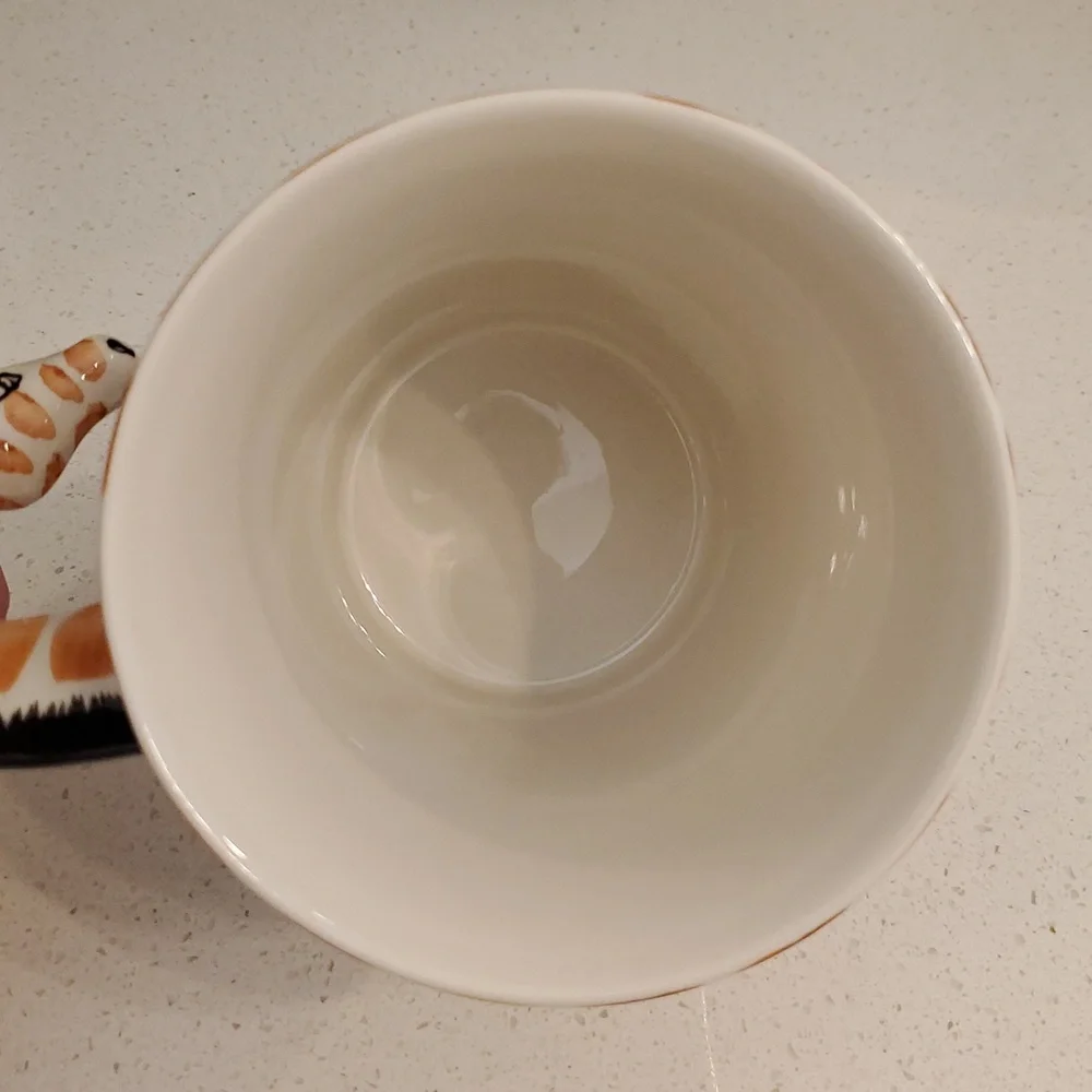 Pier 1 Imports Stoneware Giraffe Mug with 3D Handle